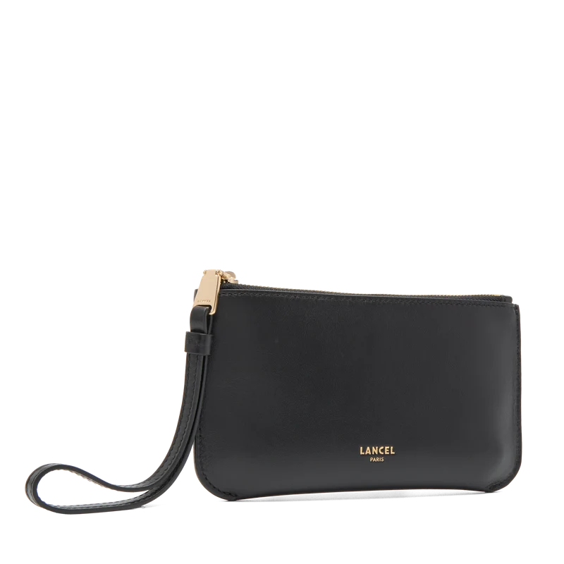 M ZIP POUCH WITH WRISTLET
