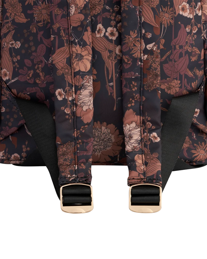 Deco Blooms Large Black Backpack