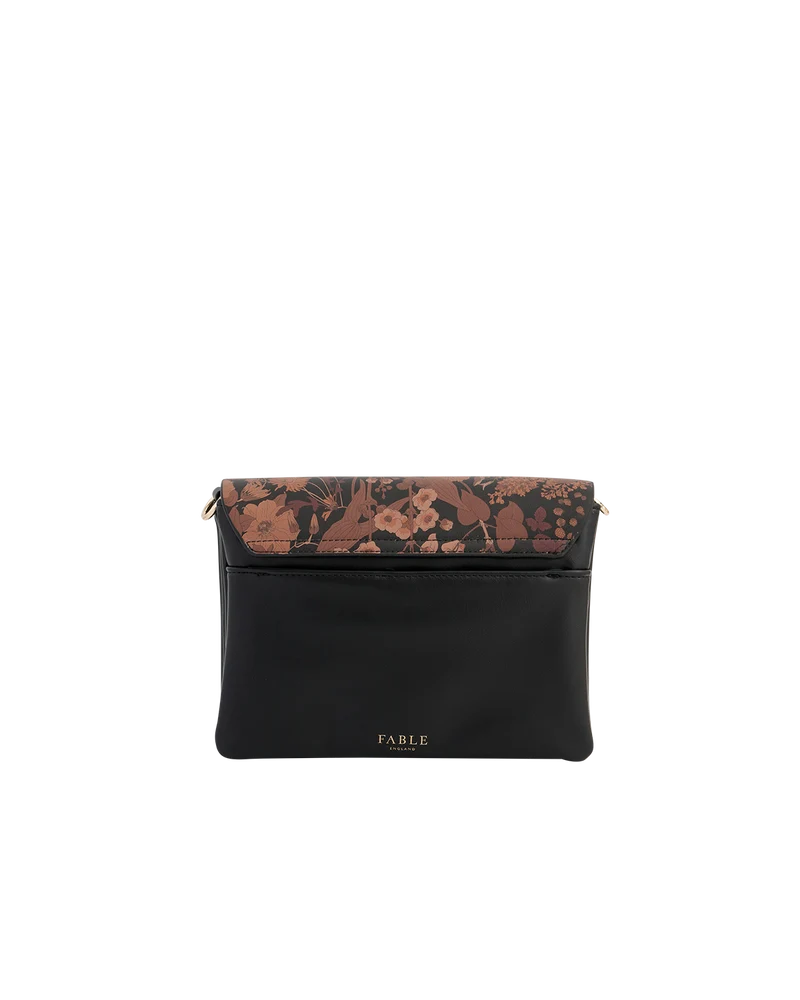 Deco Blooms Black Crossbody