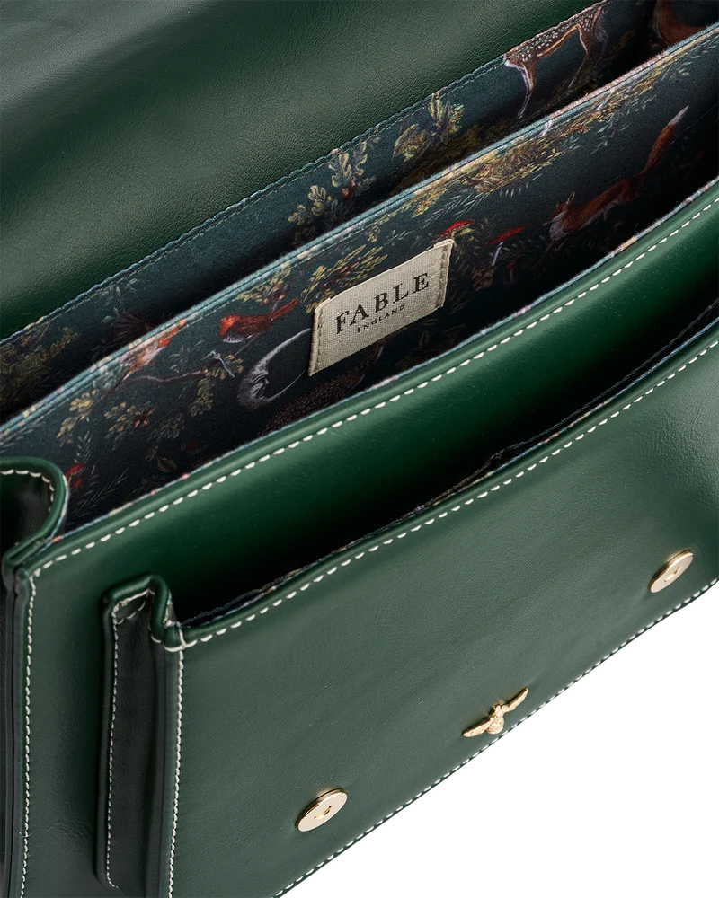 Into the Woods Green Satchel