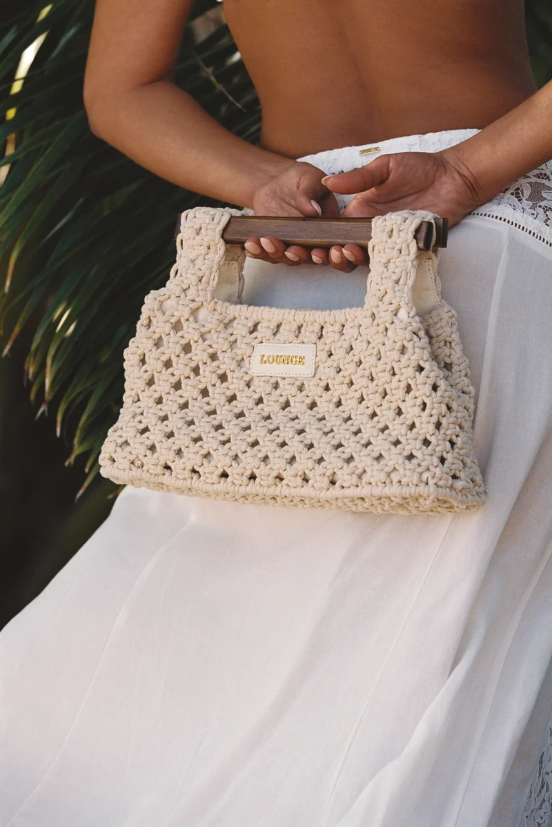 Sac Clutch Clover - Crème