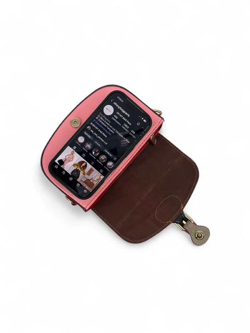 Mini-sac en cuir lisse MINI MADDY Multicolore 7