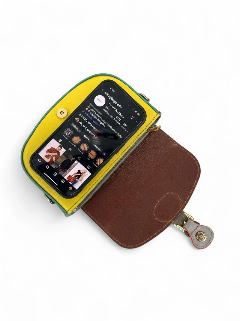 Mini-sac en cuir lisse MINI MADDY Multicolore 4