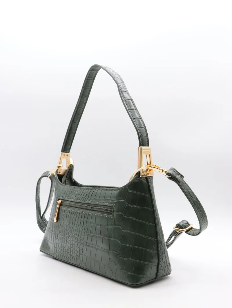 Sac épaule Flora & Co – Effet croco chic & silhouette tendance
