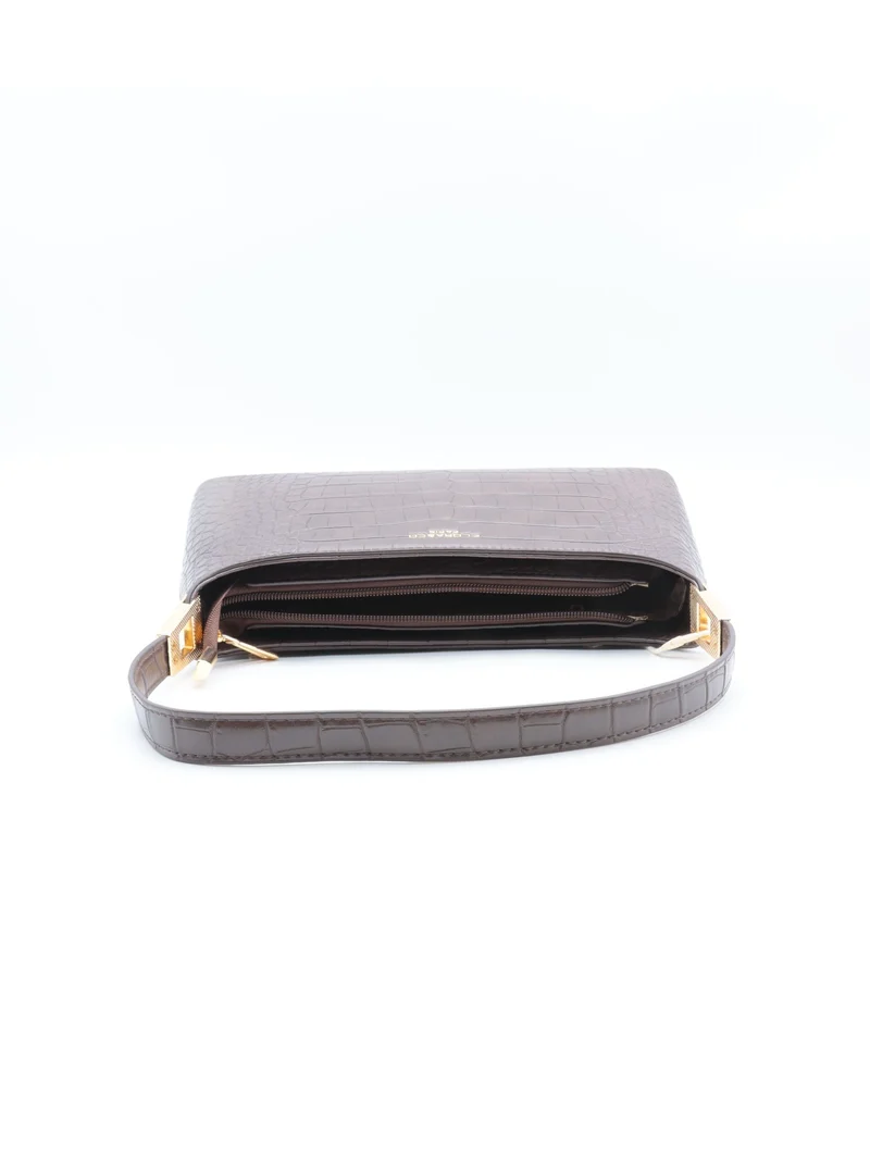 Sac épaule Flora & Co – Effet croco chic & silhouette tendance