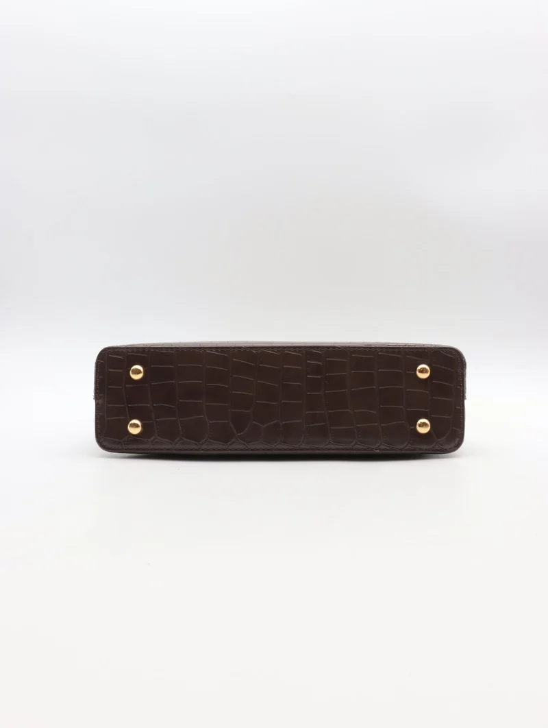 Sac épaule Flora & Co – Effet croco chic & silhouette tendance