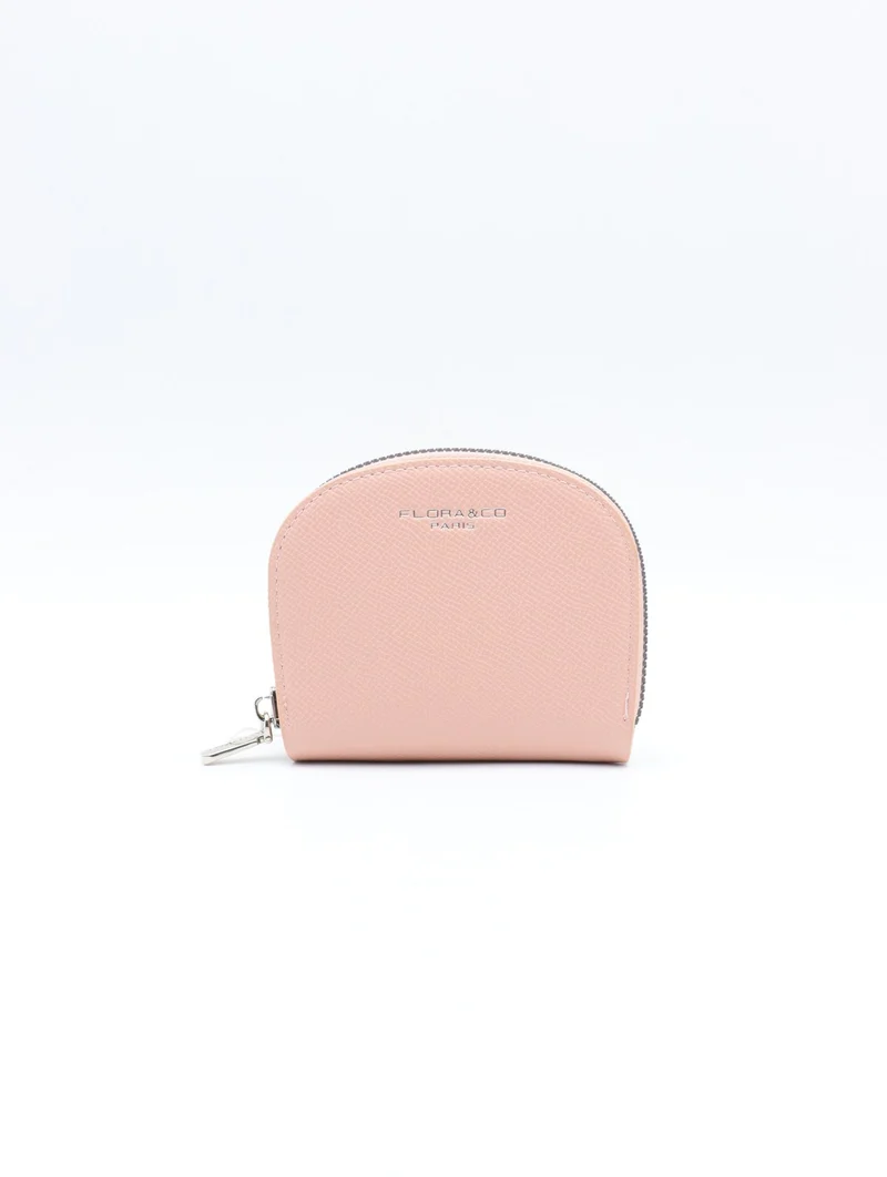 Petit portefeuille zippé Flora & Co – Compact & ultra pratique