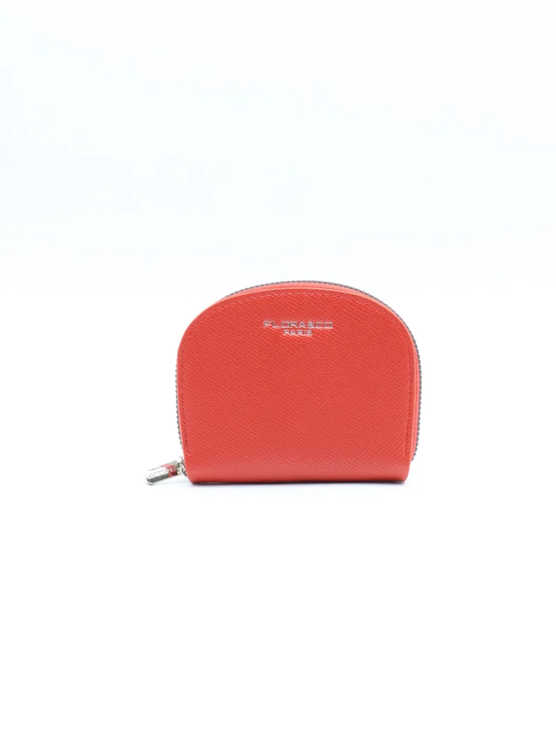 Petit portefeuille zippé Flora & Co – Compact & ultra pratique