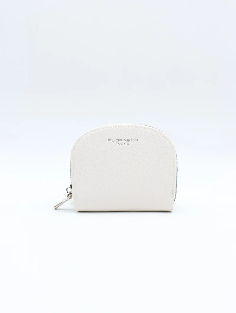Petit portefeuille zippé Flora & Co – Compact & ultra pratique