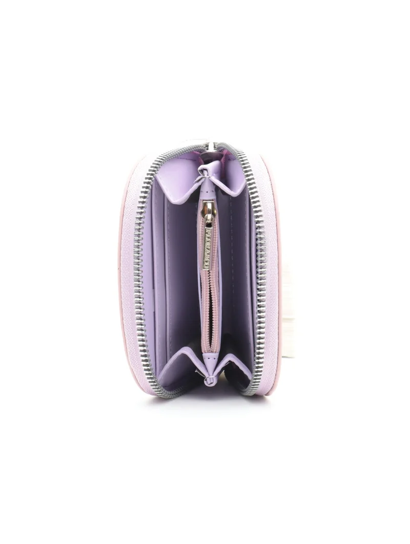 Petit portefeuille zippé Flora & Co – Compact & ultra pratique
