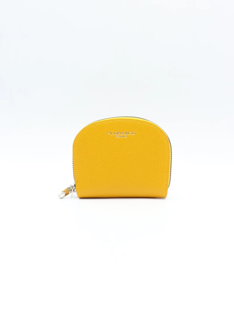 Petit portefeuille zippé Flora & Co – Compact & ultra pratique