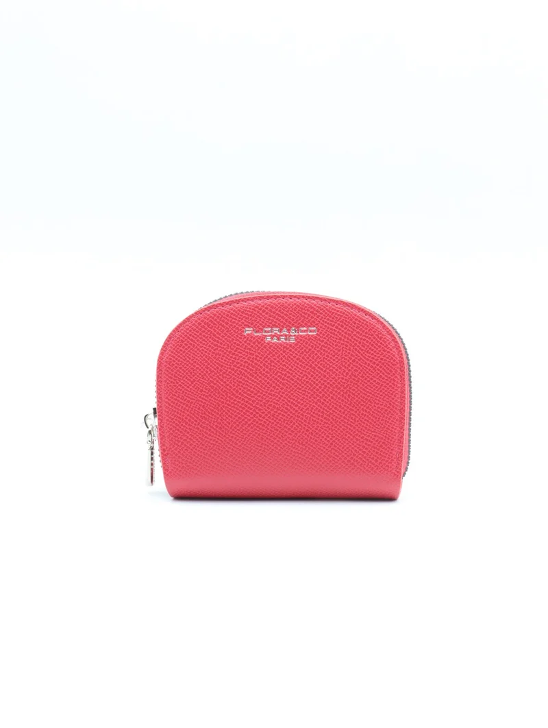 Petit portefeuille zippé Flora & Co – Compact & ultra pratique