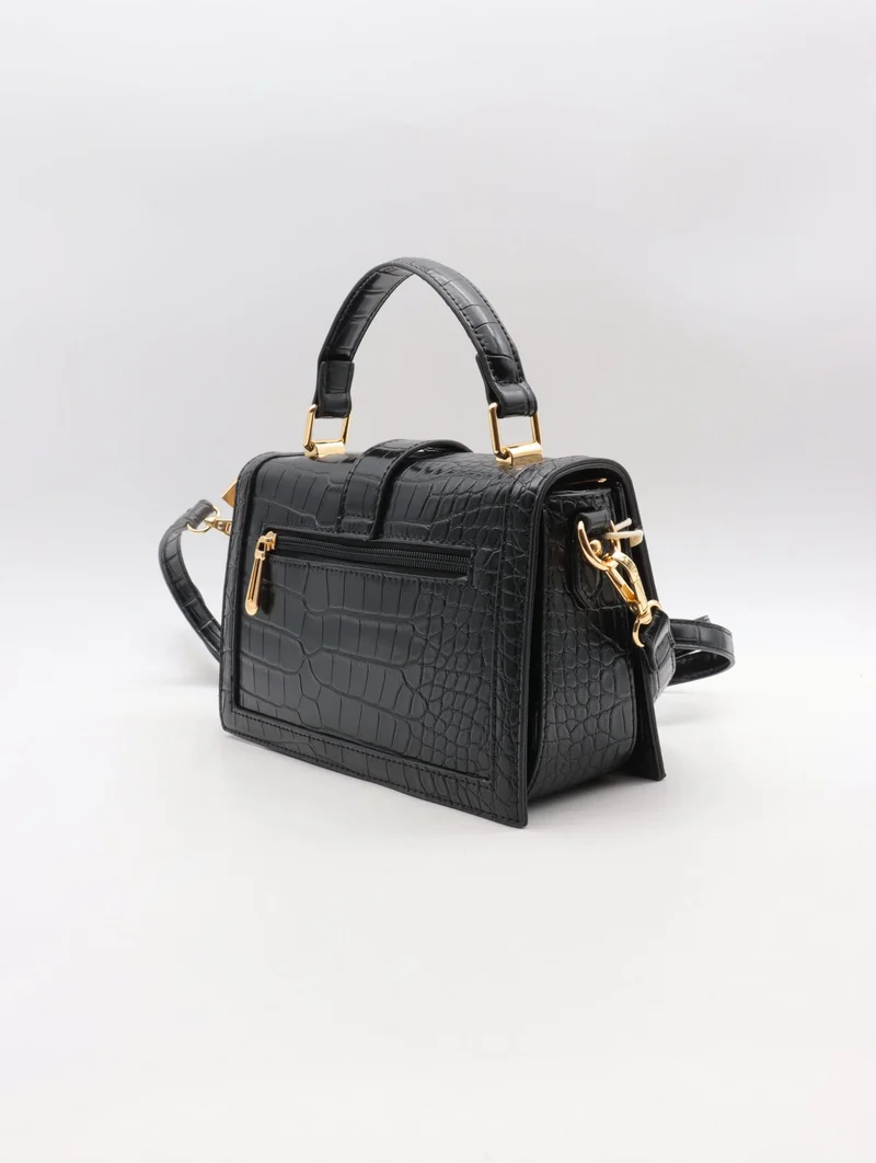 Sac à main Flora & Co – Effet croco chic & format compact