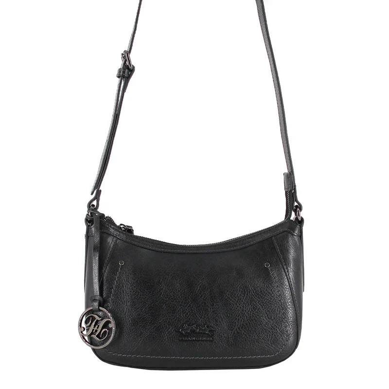 FRANCINEL- Sac porté travers en cuir de vachette collet