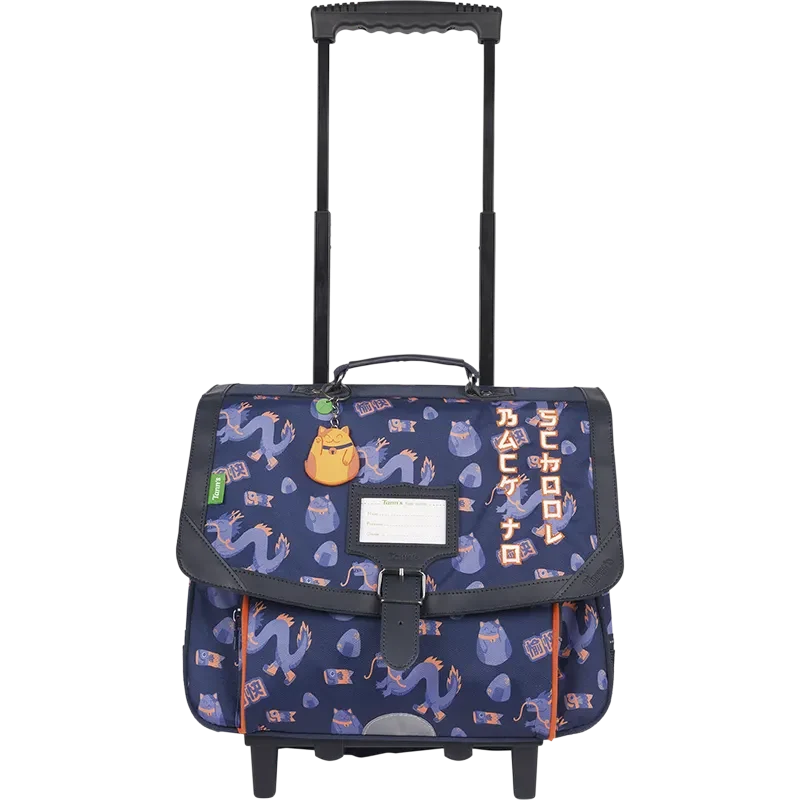 Cartable TANN'S à Roulettes 38cm Adam Bleu