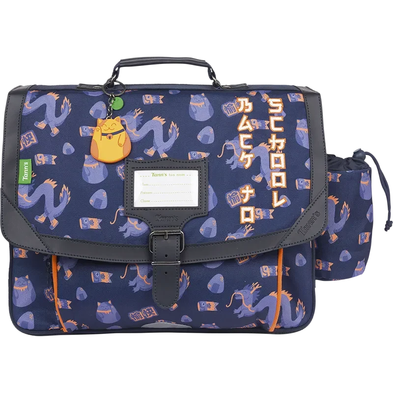Cartable TANN'S 38cm poche gourde Adam Bleu