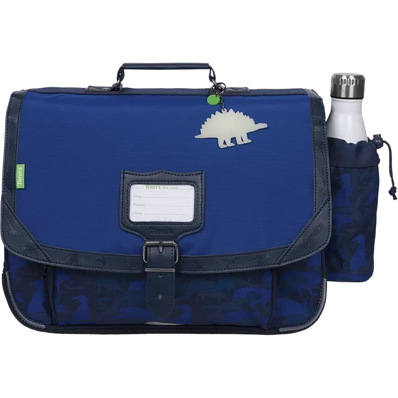Cartable Tann's 38cm Basile Bleu poché gourde