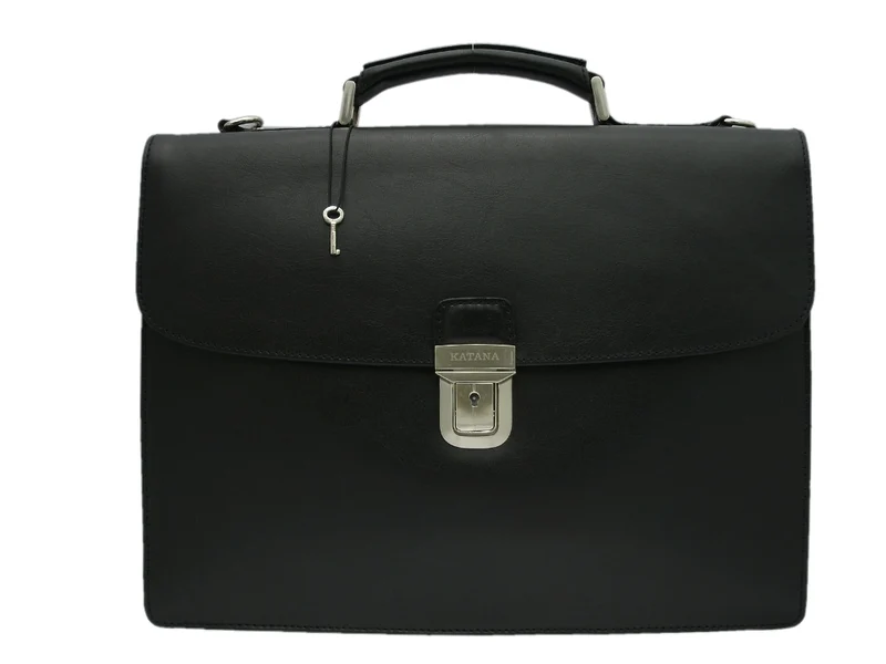 Serviette cuir Katana Noir