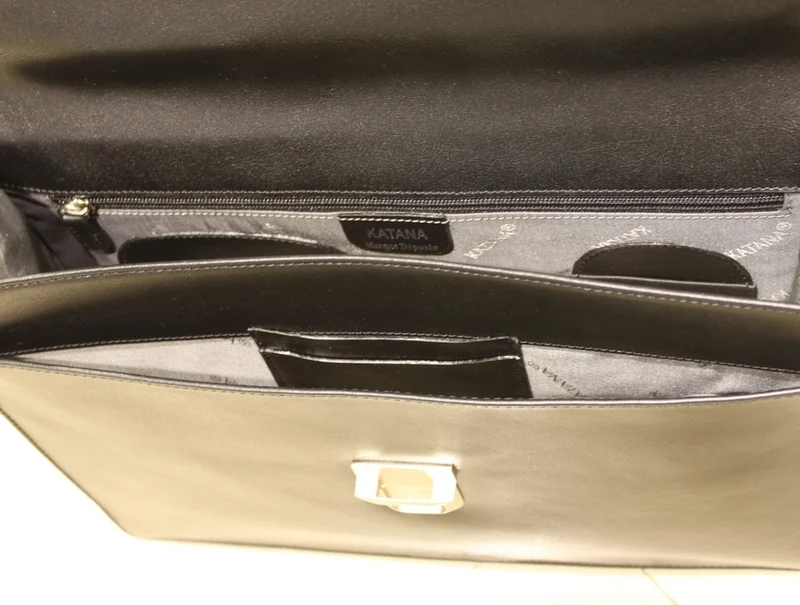 Serviette cuir Katana Noir