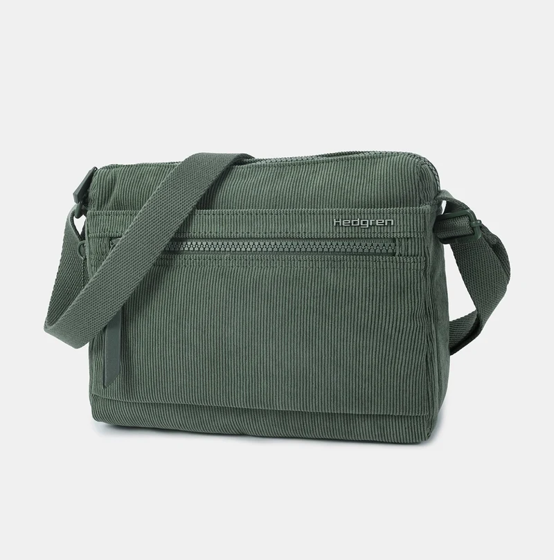 HEDGREN - Sac à bandoulière EYE Corduroy Dust Green