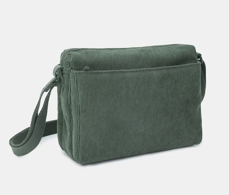 HEDGREN - Sac à bandoulière EYE Corduroy Dust Green