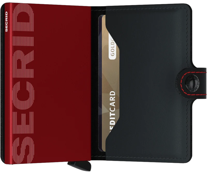 SECRID Miniwallet Matte Black/Red