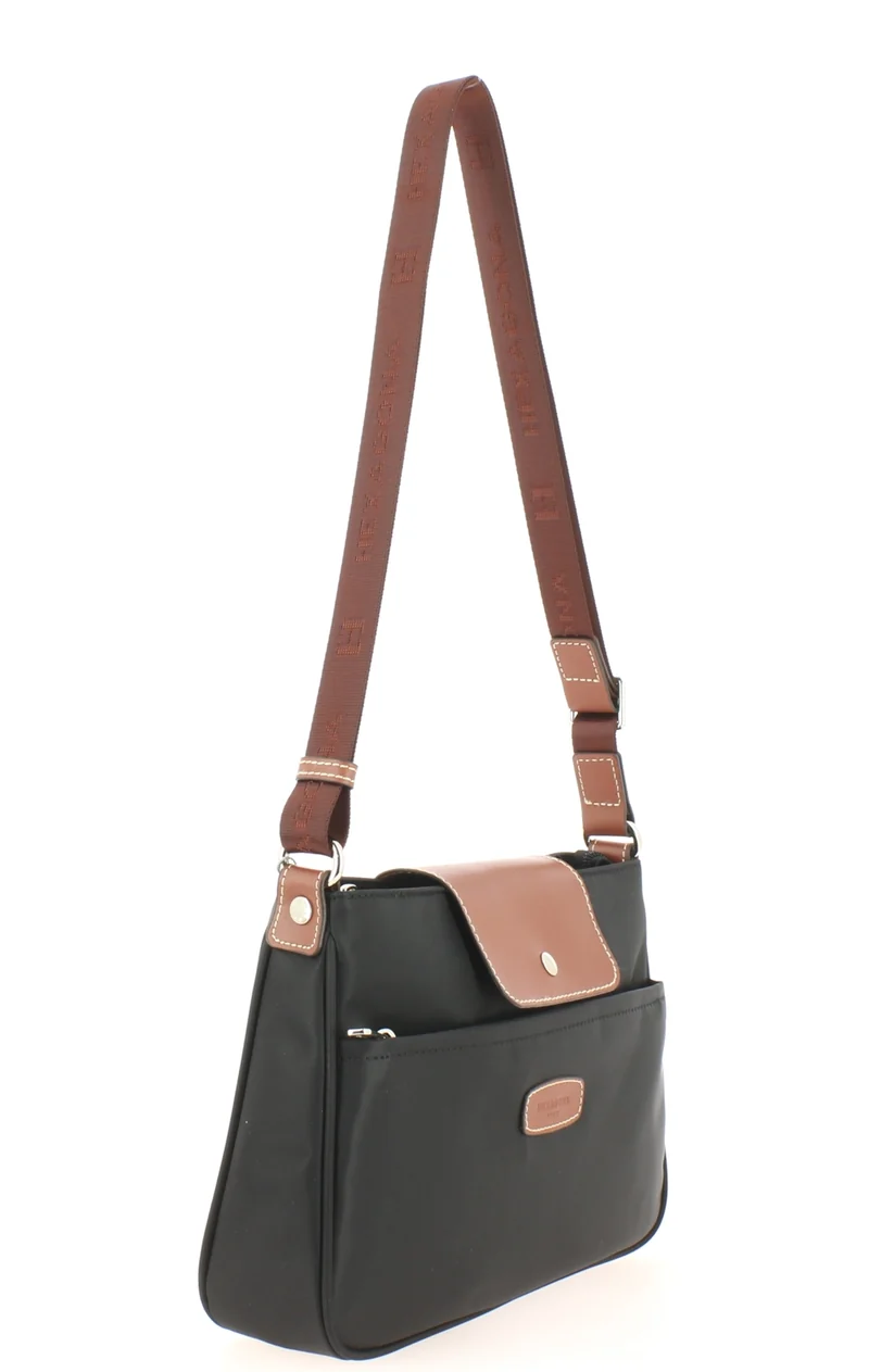 Sac bandoulière HEXAGONA Cradle Noir/Marron