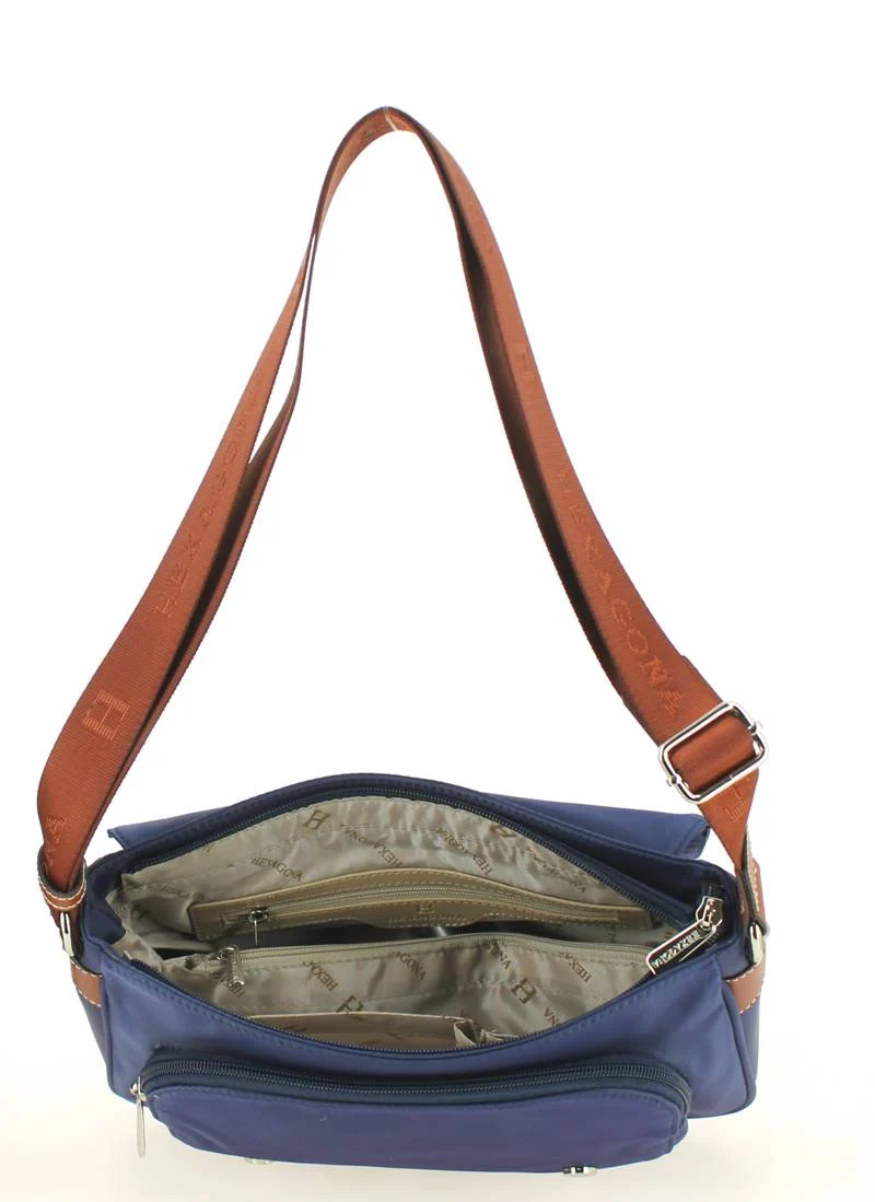 Petite besace HEXAGONA Cradle bleu marine