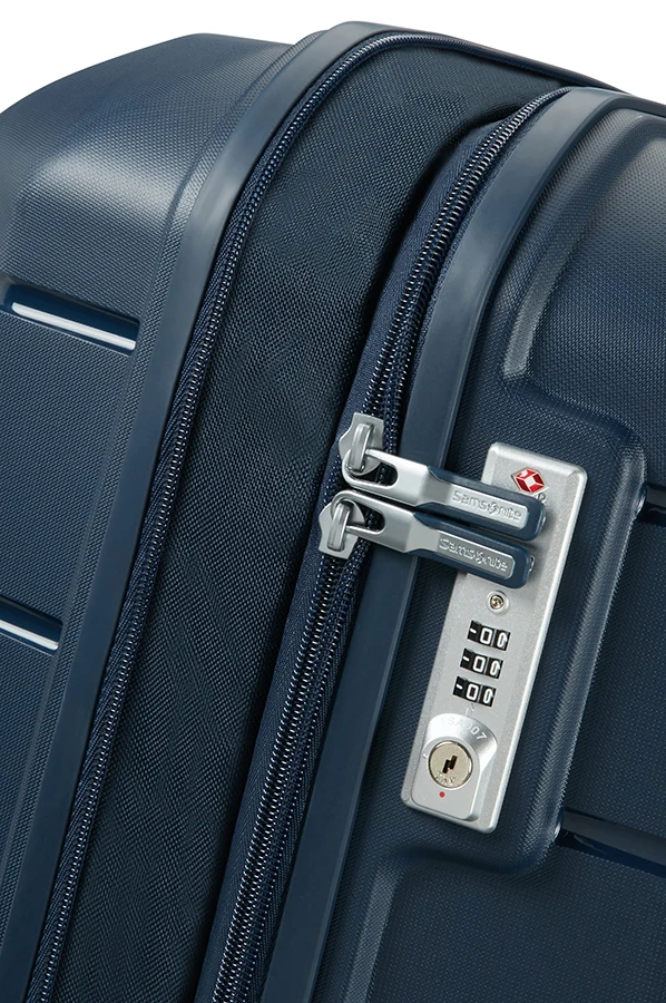 Valise Cabine SAMSONITE Flux extensible Spinner 55 cm Marine
