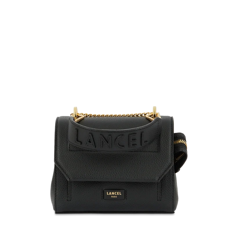 Sac rabat S avec poignée LANCEL Cuir grainé