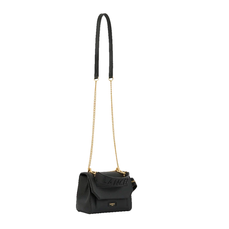 Sac rabat S avec poignée LANCEL Cuir grainé
