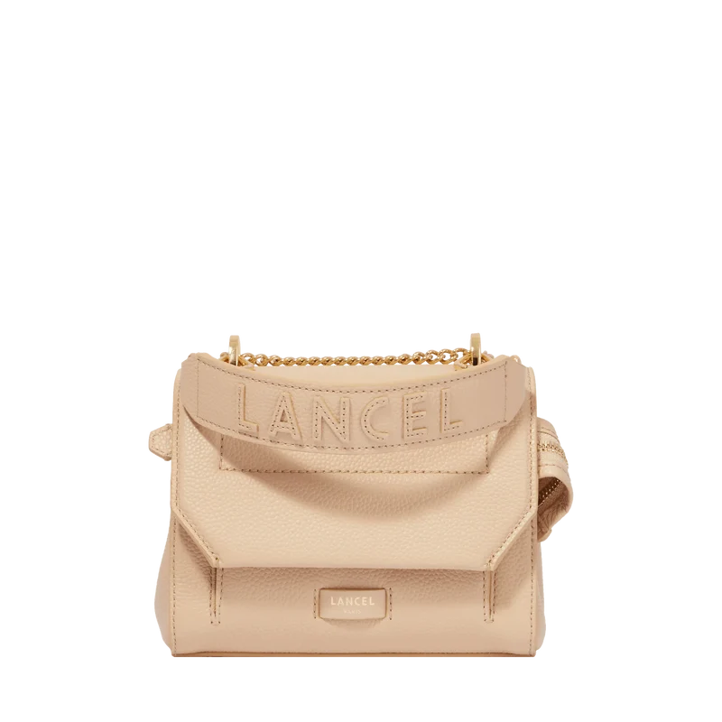 Sac rabat S avec poignée LANCEL Cuir grainé