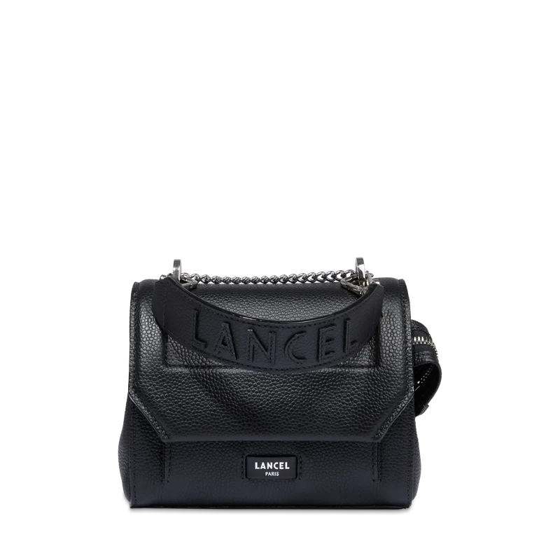 Sac rabat S avec poignée LANCEL Cuir grainé