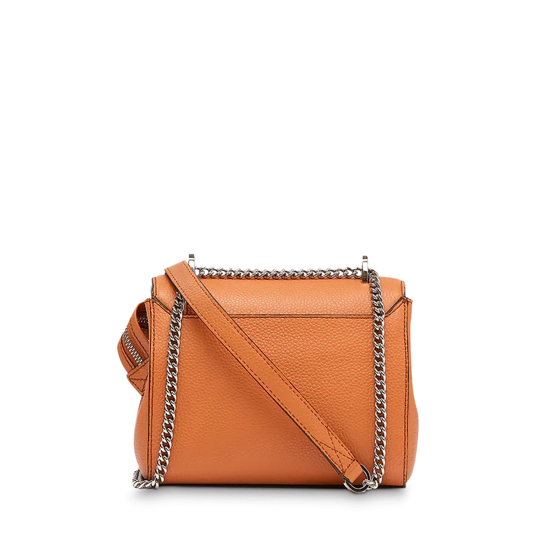 Sac rabat S avec poignée LANCEL Cuir grainé