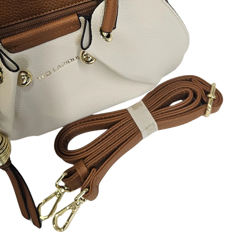 Petit sac bourse TED LAPIDUS Gretel beige/gold