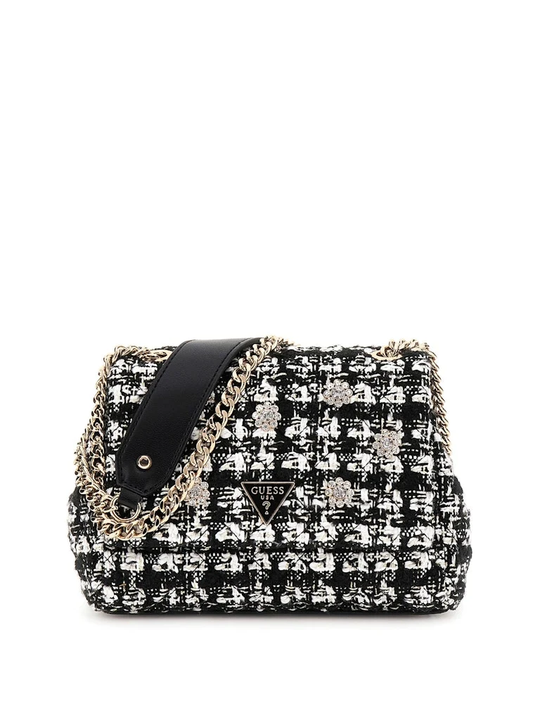 Sac à bandoulière GUESS Everlee tweed