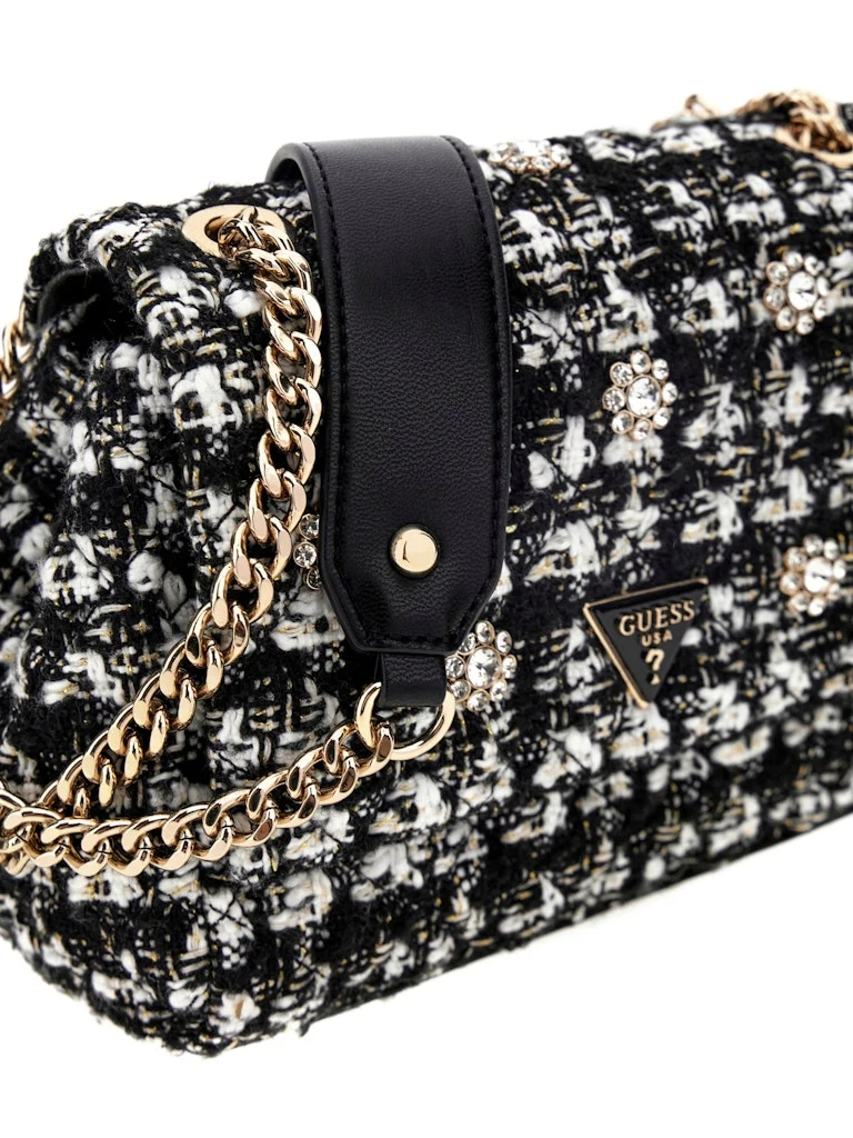 Sac à bandoulière GUESS Everlee tweed