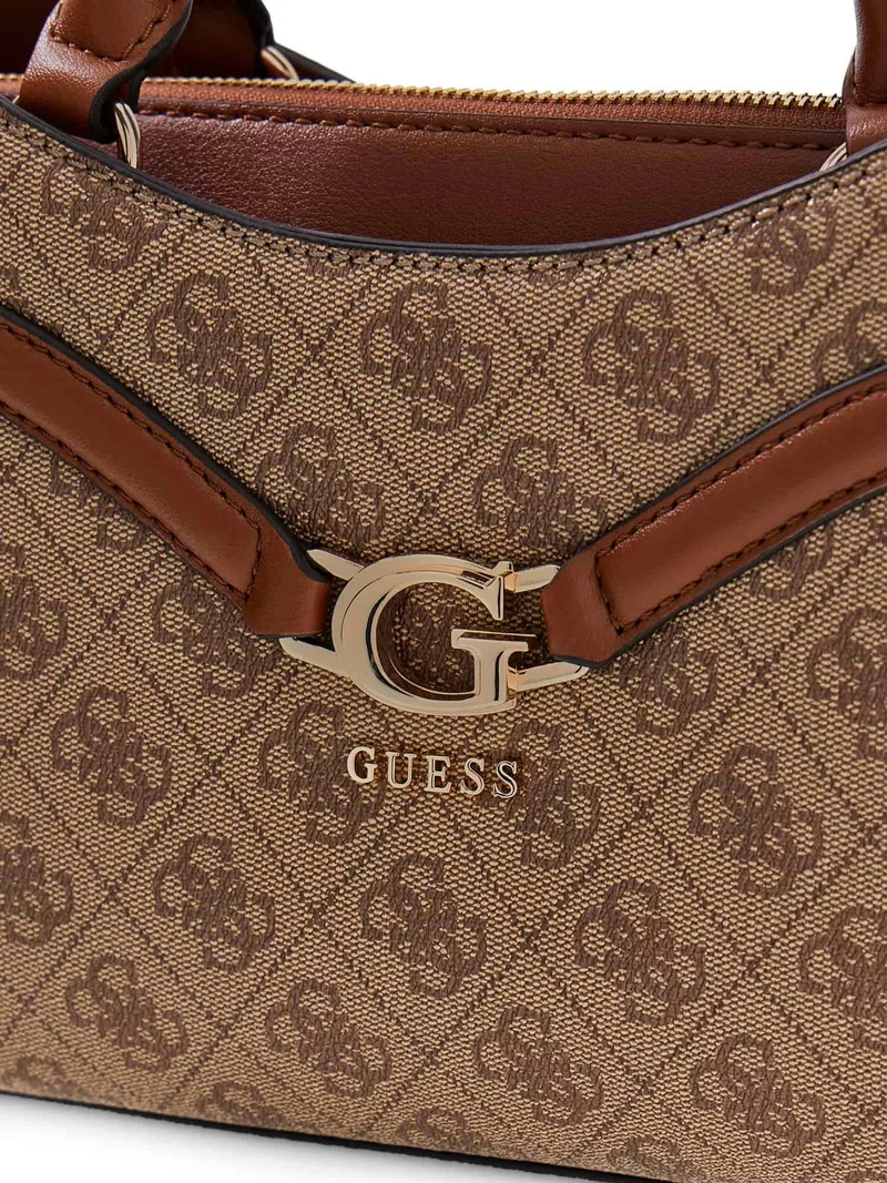 Sac à main GUESS Dea Logo 4G Latte