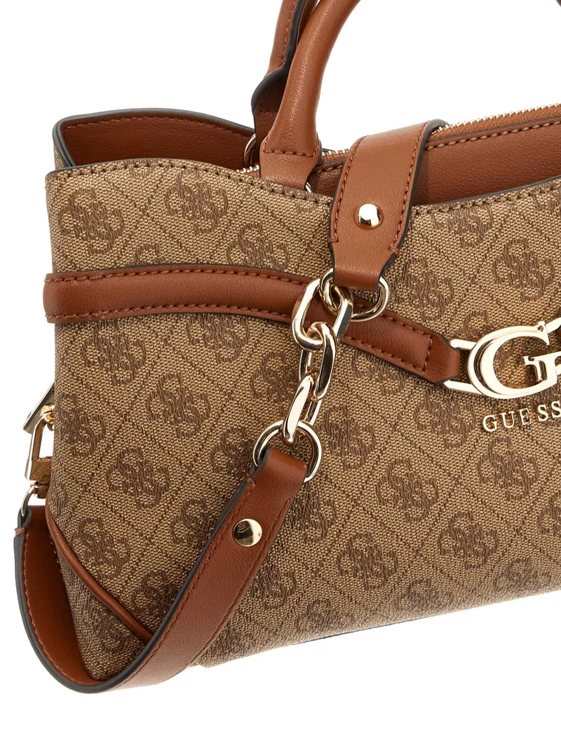Sac à main GUESS Dea Logo 4G Latte