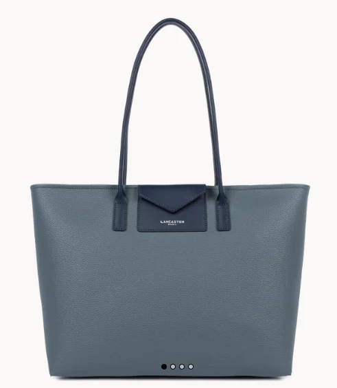 Sac Cabas LANCASTER Maya Double KBA Bleu Givré