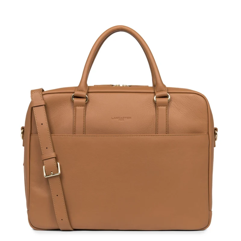 Porte-document LANCASTER Mademoiselle Business - 2 compartiments Camel