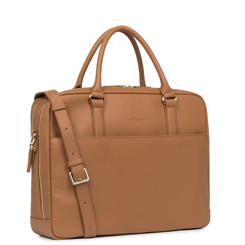 Porte-document LANCASTER Mademoiselle Business - 2 compartiments Camel