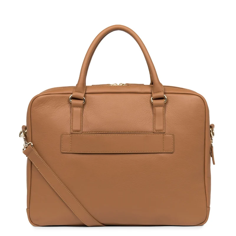 Porte-document LANCASTER Mademoiselle Business - 2 compartiments Camel