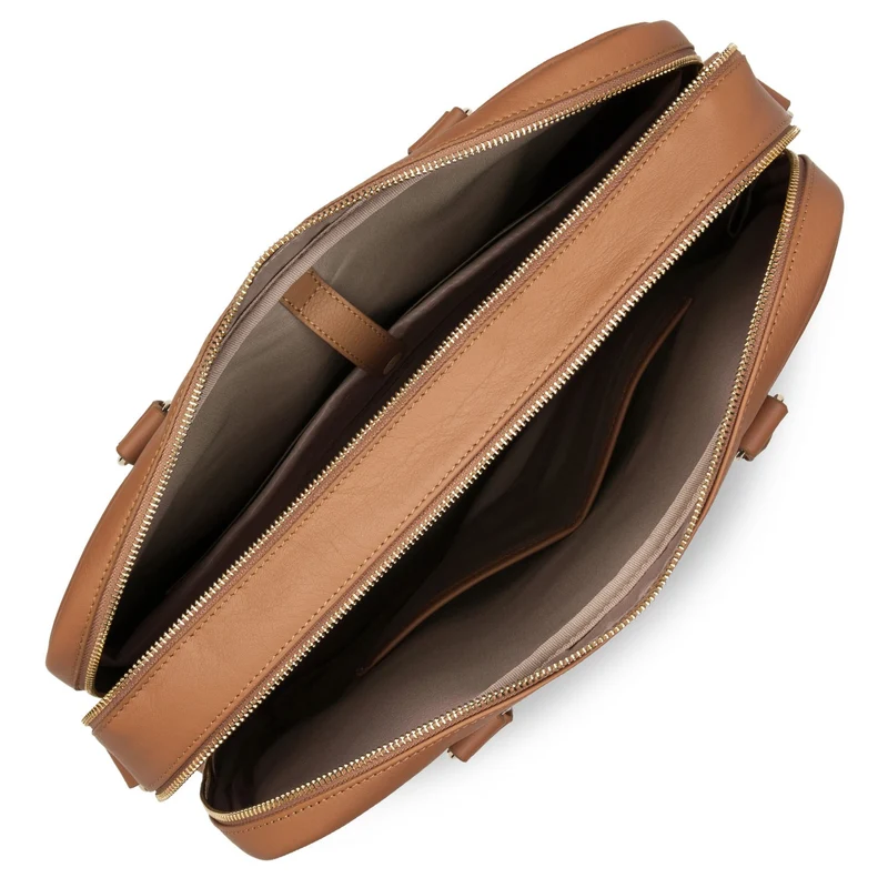 Porte-document LANCASTER Mademoiselle Business - 2 compartiments Camel