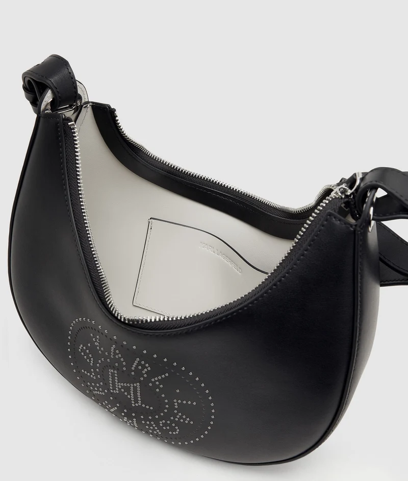 Sac Porté Épaule En Demi-Lune Orné De Clous K/CIRCLE KARL LAGERFELD