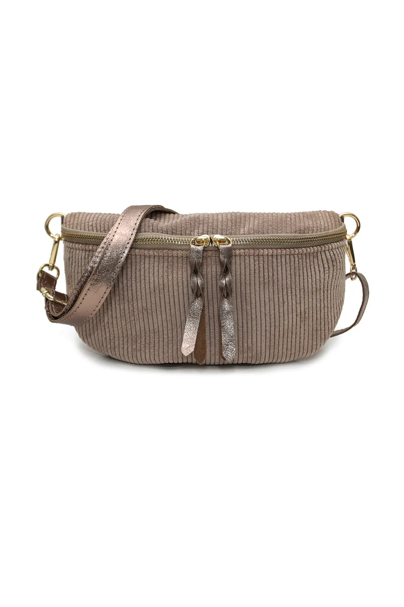 Sac Banane Cherry Paris Rosa Velours