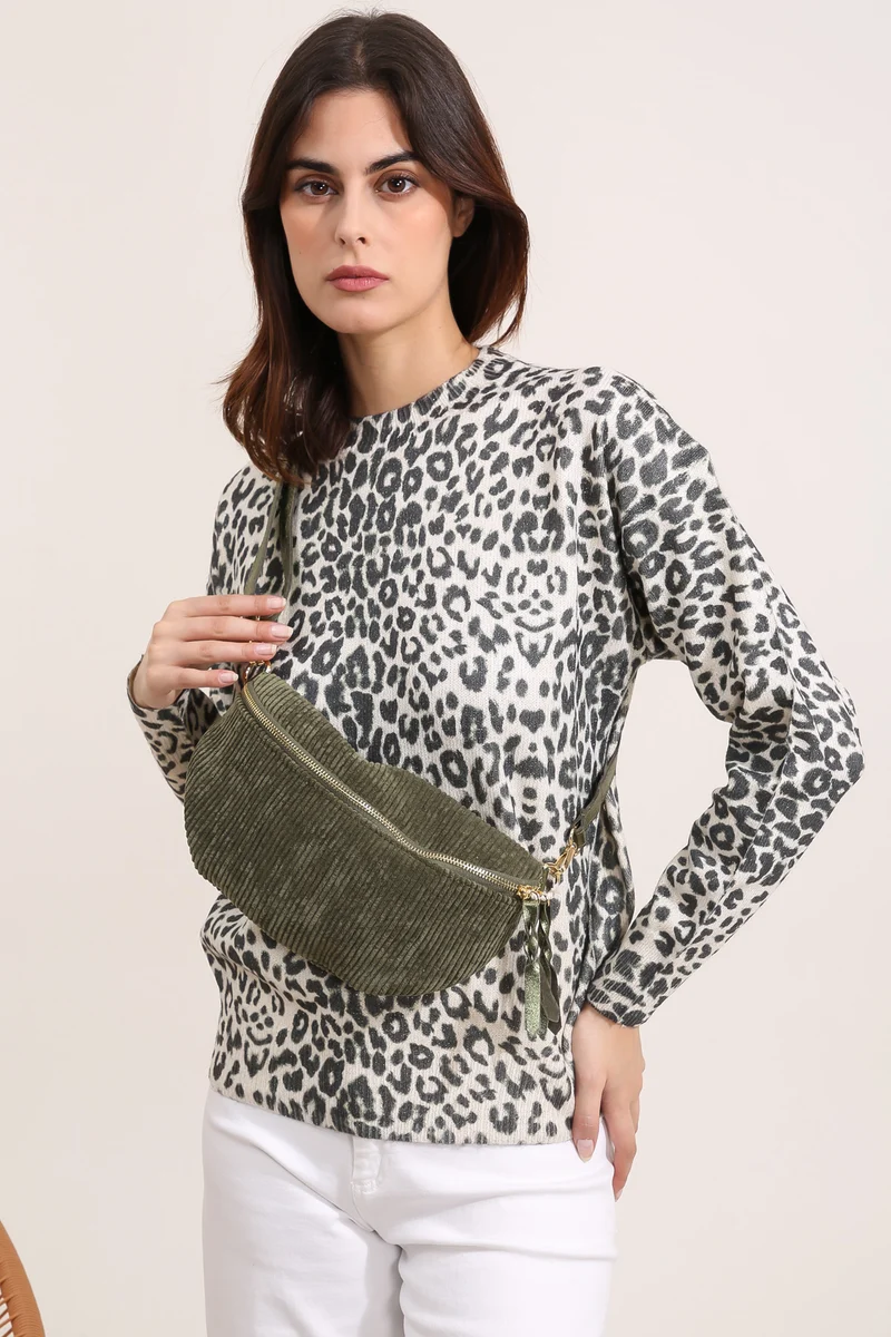 Sac Banane Cherry Paris Rosa Velours
