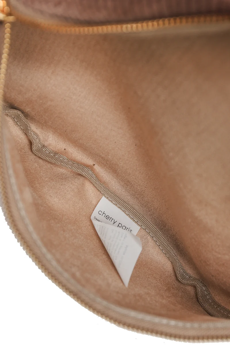 Sac Banane Cherry Paris Rosa Velours