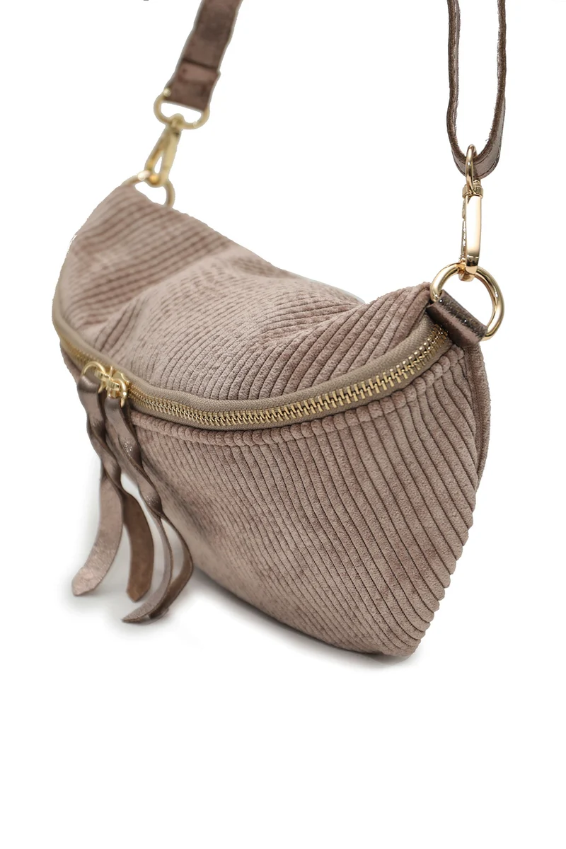 Sac Banane Cherry Paris Rosa Velours