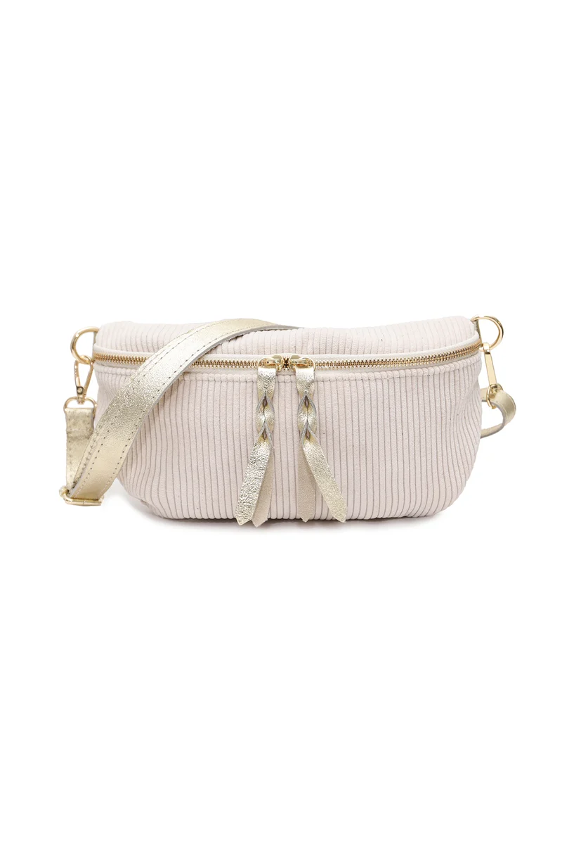 Sac Banane Cherry Paris Rosa Velours